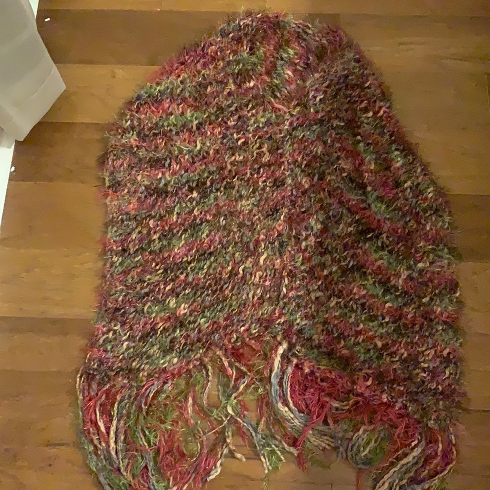 Vintage multicolored poncho
